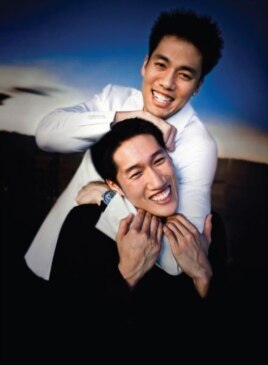 Di (top) and Hac Dang have won millions of dollars playing online poker.