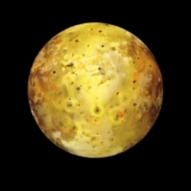 Io, one of Jupiter's moons, is the most volcanic object known to man, with at least 200 contstantly erupting volcanos.