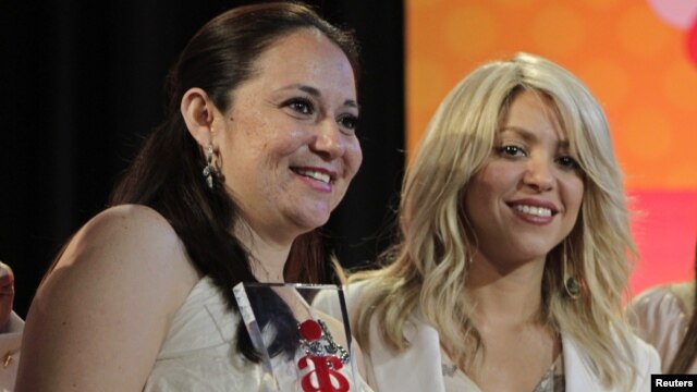Shakira en la entrega de los premios de la Fundación ALAS y el Banco Interamericano de Desarrollo 