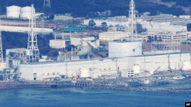 An aerial view of Fukushima Daiichi nuclear power plant in Fukushima, Japan, March 17, 2011