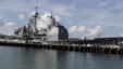 FILE - The USS Shiloh (CG-67) is docked at a port along Subic Bay, north of Manila, Philippines.