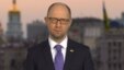 Ukraine’s embattled Prime Minister Arseniy Yatsenyuk said in a televised statement that he is resigning, opening the way for the formation of a new government to end a drawn-out political crisis, in Kyiv, April 10, 2016.