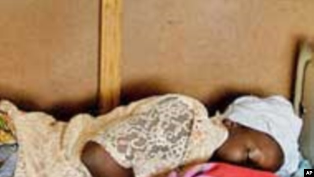 Sierra Leonean newborn, Mohammed, in Freetown, Sierra Leone