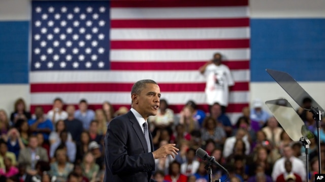 President Barack Obama speaks at Cuyahoga Community College, Thursday, June 14, 2012, in Cleveland.