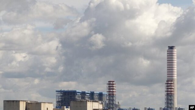 Enel's power plant, built on a site of a projected nuclear plant which has not been completed, is seen in Montalto di Castro in central Italy, March 18, 2011