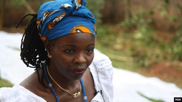 Grace Osakue heads NGO Girls Power Initiative.  She says sex trafficking from Nigeria to Europe is often due to lack of awareness.  Girls get tricked into volunteering to go, thinking they will get good jobs and wealth overseas. (H. Murdock for VOA) 