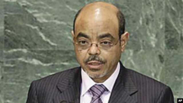Ethiopia's Prime Minister Meles Zenawi addresses a summit on the Millennium Development Goals at United Nations headquarters (file photo - 21 Sep 2010)