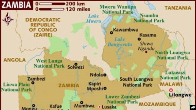 Map of Zambia