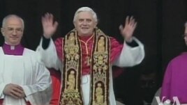 Le pape Benoît XVI .