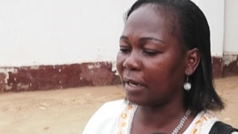 South Sudan lawmaker Mary Naawai talks to reporters about women's empowerment. (VOA/Hou Akot Hou)