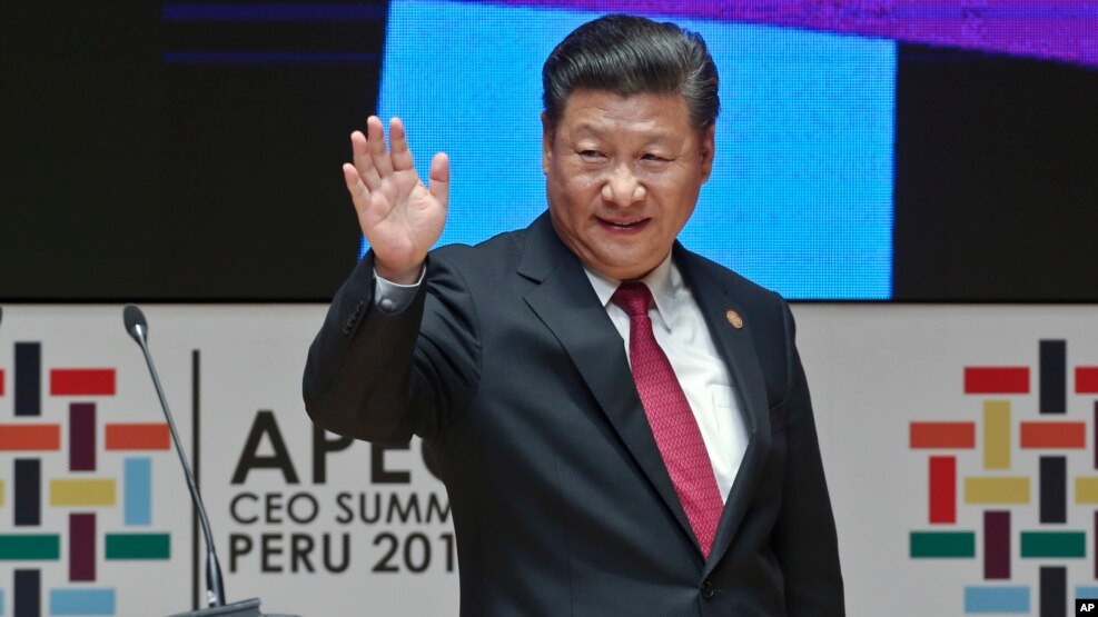 Chủ tịch Trung Quốc Tập Cận Bình tại Hội nghị Thượng đỉnh Hợp tác Kinh tế Châu Á-Thái Bình Dương (APEC) ở Lima, Peru.
