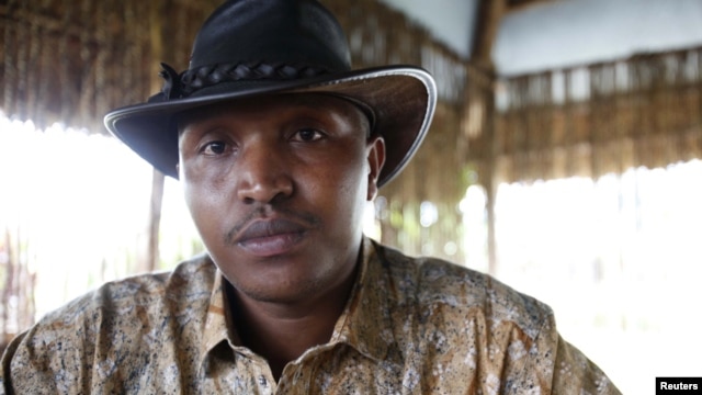 FILE - Indicted war criminal Bosco Ntaganda poses for a photograph during an interview in Goma, Democratic Republic of Congo, October 5, 2010.