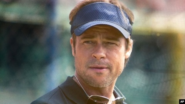 Brad Pitt in a scene from "Moneyball"
