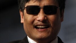 Blind activist Chen Guangcheng smiles during an appearance at the Council on Foreign Relations in New York City, May 31, 2012. 