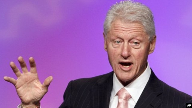FILE - former President Bill Clinton speaks in Washington, D.C.,  March 1, 2012. 