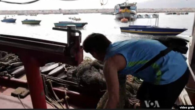 Ngư dân đánh bắt cá gần bờ