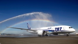 FILE - Boeing 747 Dreamlifter, carrying the first major assembly for the Boeing 787 Dreamliner in Everett, Washington, after the plane's arrival from Italy, April 24, 2007.