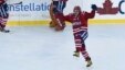 Washington Capitals left wing Alex Ovechkin celebrates the game-winning goal by teammate Troy Brouwer near the end of the NHL Winter Classic at Nationals Park in Washington, Jan. 1, 2015. 