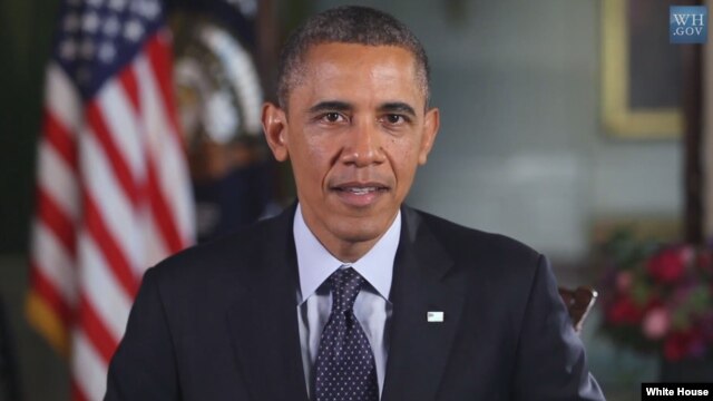 Tổng thống Hoa Kỳ Barack Obama trong diễn văn hàng tuần phát thanh hôm nay (25/5/2013).