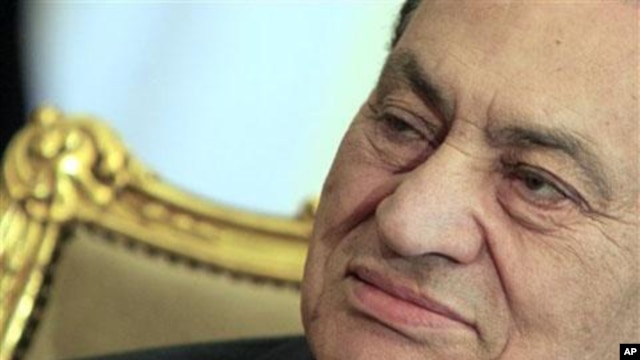 Former Egyptian President Hosni Mubarak (file photo)