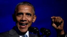 Tổng thống Barack Obama phát biểu  tại lễ trao Giải thưởng Toner dành cho Đưa tin Chính trị Xuất sắc tại Washington, ngày 28/3/2016.