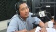 Long Panhavuth, a monitor for the Cambodia Justice Initiative, talks on VOA Khmer