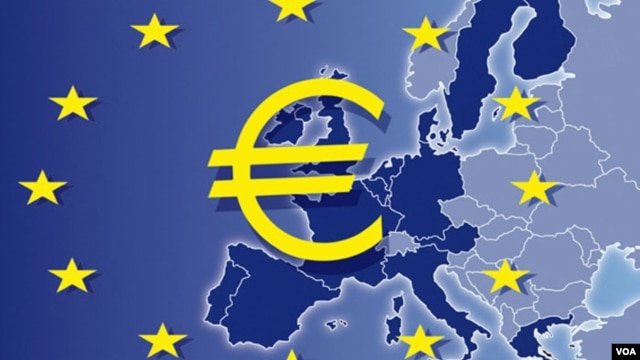 Europe euro zone map