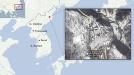 Location of the nuclear test site in North Korea