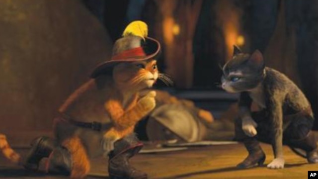 Antonio Banderas gives voice to the furry feline in "Puss in Boots."