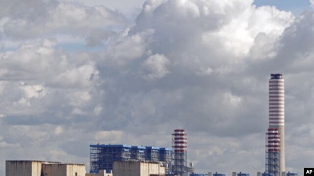 Enel's power plant, built on the site of a projected nuclear plant that has not been completed, is seen in Montalto di Castro in central Italy, March 18, 2011