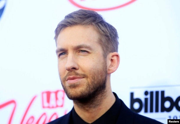 Musician Calvin Harris arrives at the 2015 Billboard Music Awards in Las Vegas, Nevada, May 17, 2015.