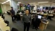 MNC Group CEO Hary Tanoesoedibjo di kantor editorial MNC di Jakarta. Hary sudah menjaring sepertiga penonton televisi di Indonesia lewat media miliknya. (Reuters/Beawiharta)