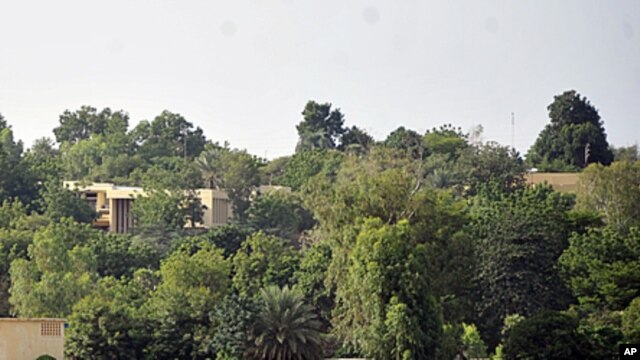 A photo taken on September 13, 2011 shows an official guesthouse, the Villa du Conseil de l'Entente, in Niamey, where officials of the ousted Libyan regime are allegedly staying.