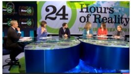 The 24-hour webcast includes panel discussions with scientists, elected officials, business leaders and activists.  It takes viewers around the globe to witness the impact of climate change.  (Climate Reality Project)