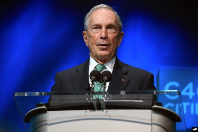 Cựu thị trưởng New York Michael Bloomberg.