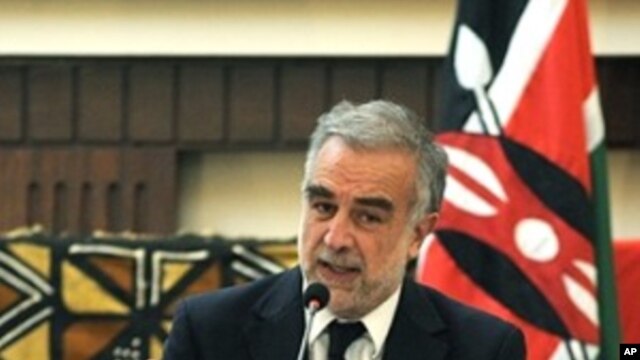 International Criminal Court (ICC) Prosecutor Luis Moreno-Ocampo in Nairobi, 02 Dec 2010 (file)