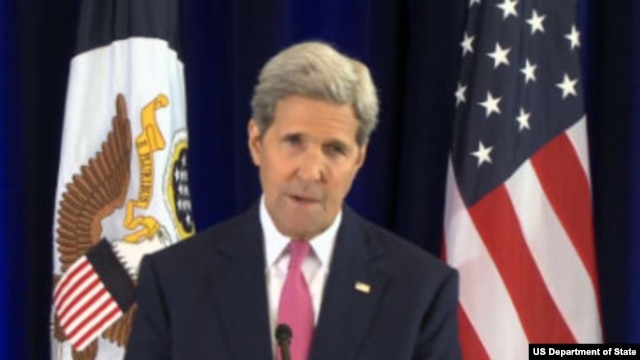 Ngoại trưởng Mỹ John Kerry nói về thỏa thuận hạt nhân Iran tại Philadelphia, Pennsylvania, ngày 2/9/2015.