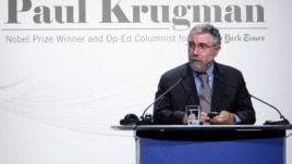 Dobitnik Nobelove nagrade za ekonomiju Pol Krugman je danas u Hotelu "Hajat" održao predavanje o uzrocima ekonomske krize i merama za njeno prevazilaženje