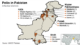 Polio in Pakistan: Infected Districts