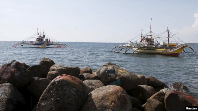 Tàu đánh cá Philippines đã bị lực lượng tuần tra biển của Trung Quốc phun vòi rồng hồi tháng Tư vừa qua.