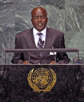 Gervais Rufyikiri, Second Vice-President of Burundi, speaks during the Millennium Development Goals Summit at United Nations headquarters in New York on September 20, 2010.
