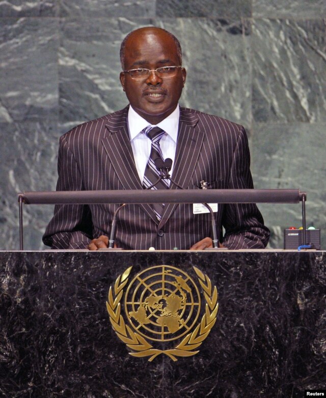 Gervais Rufyikiri, Second Vice-President of Burundi, speaks during the Millennium Development Goals Summit at United Nations headquarters in New York on September 20, 2010.