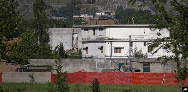 This May 2, 2011 file photo shows Osama bin Laden's compound in Abbottabad, Pakistan shortly after the raid that killed the al-Qaida leader. (AP)