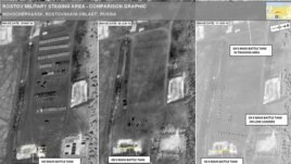 Сравнительные снимки российской военной базы