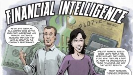 A picture from the "Financial Intelligence" comic book 