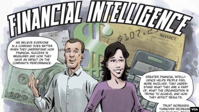 A picture from the "Financial Intelligence" comic book 