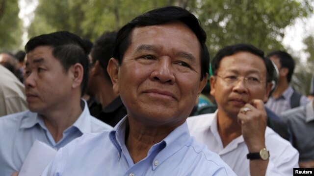 Court officials want to question Cambodia National Rescue Party leader Kem Sokha, pictured in Phnom Penh in February 2016, about recent allegations of solicitation and ignoring previous subpoenas.