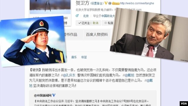解放军鹰派代表人物戴旭和贺卫方就谁是害群之马展开舌战(美国之音北京分社)