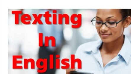 texting in english