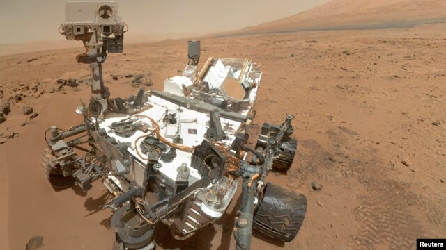Auto retrato del Curiosity en Marte, uno de los 40 candidatos a Personaje del Año de la revista Time.